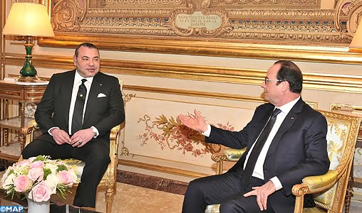 في اللقاء الذي جمع بباريس بين جلالة الملك و الرئيس هولاند