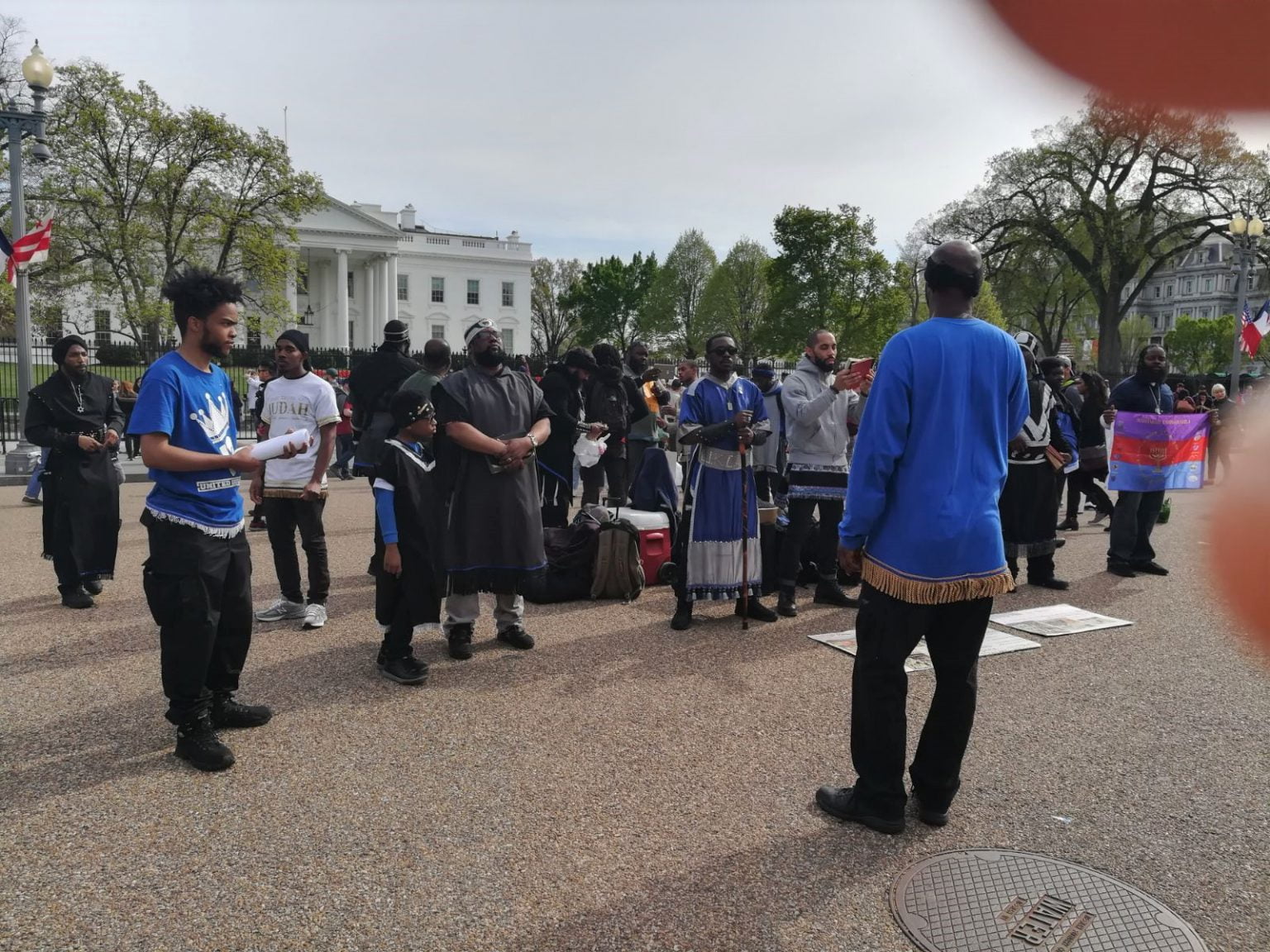 يهود يحتجون أمام البيت الأبيض بواشنطن