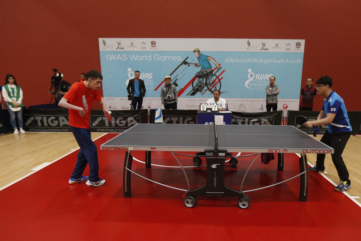 سيطرة كورية تايلندية كازاخية في افتتاح تنس الطاولة في كأس العالم